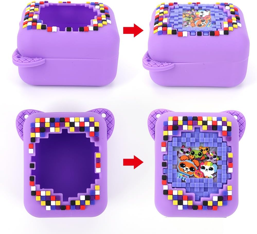 Protective Silicone Case for Bitzee Digital Pet Interactive Virtual Toy, Protective Sleeve Holder Skin Washable with Lanyard for Bitzee Interactive Toy Digital Pet and Accessories image number 1