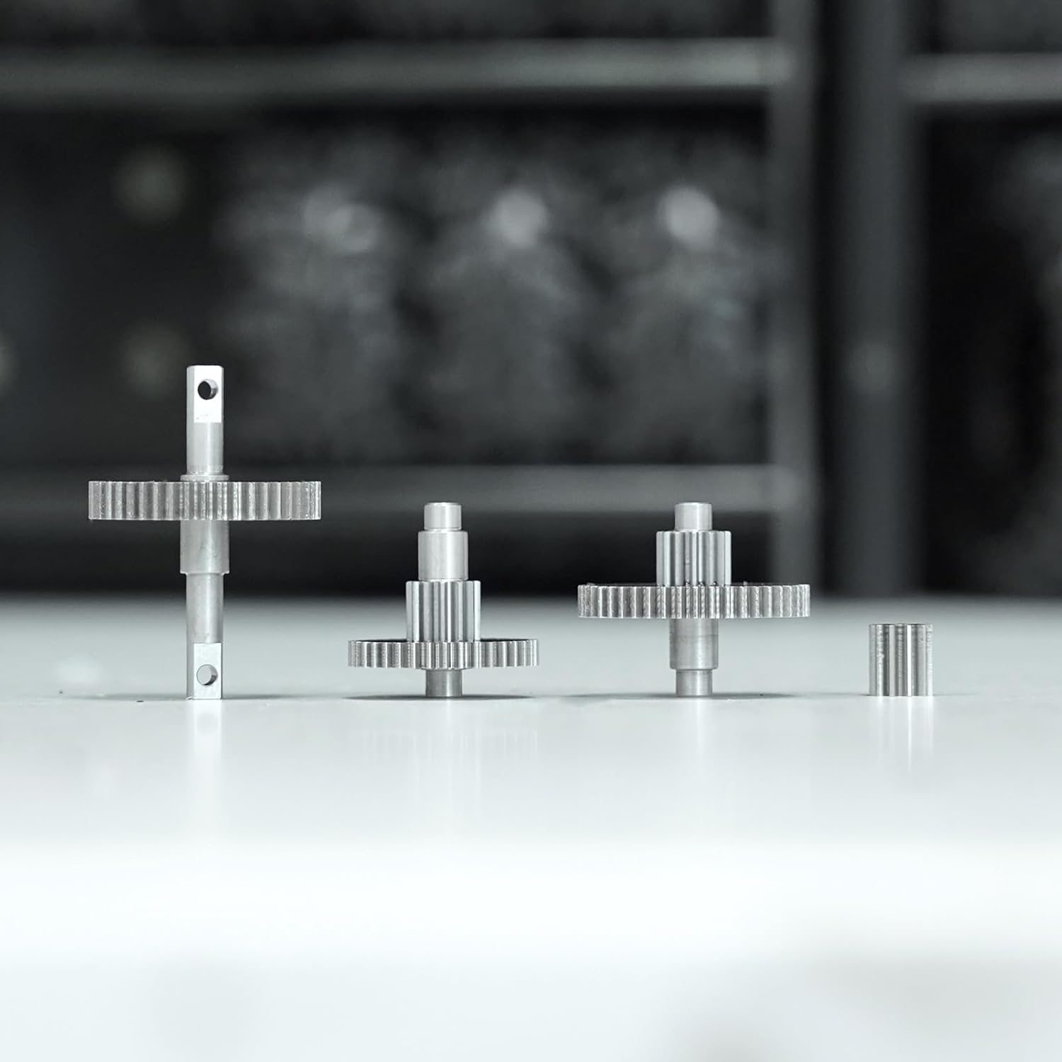 INJORA Transmission Gear Sprocket Set 40.3:1 Low Range Reduction Ratio Pinion Gear Stainless Steel for TRX4M Upgrade 1/18 RC Crawler Car image number 3