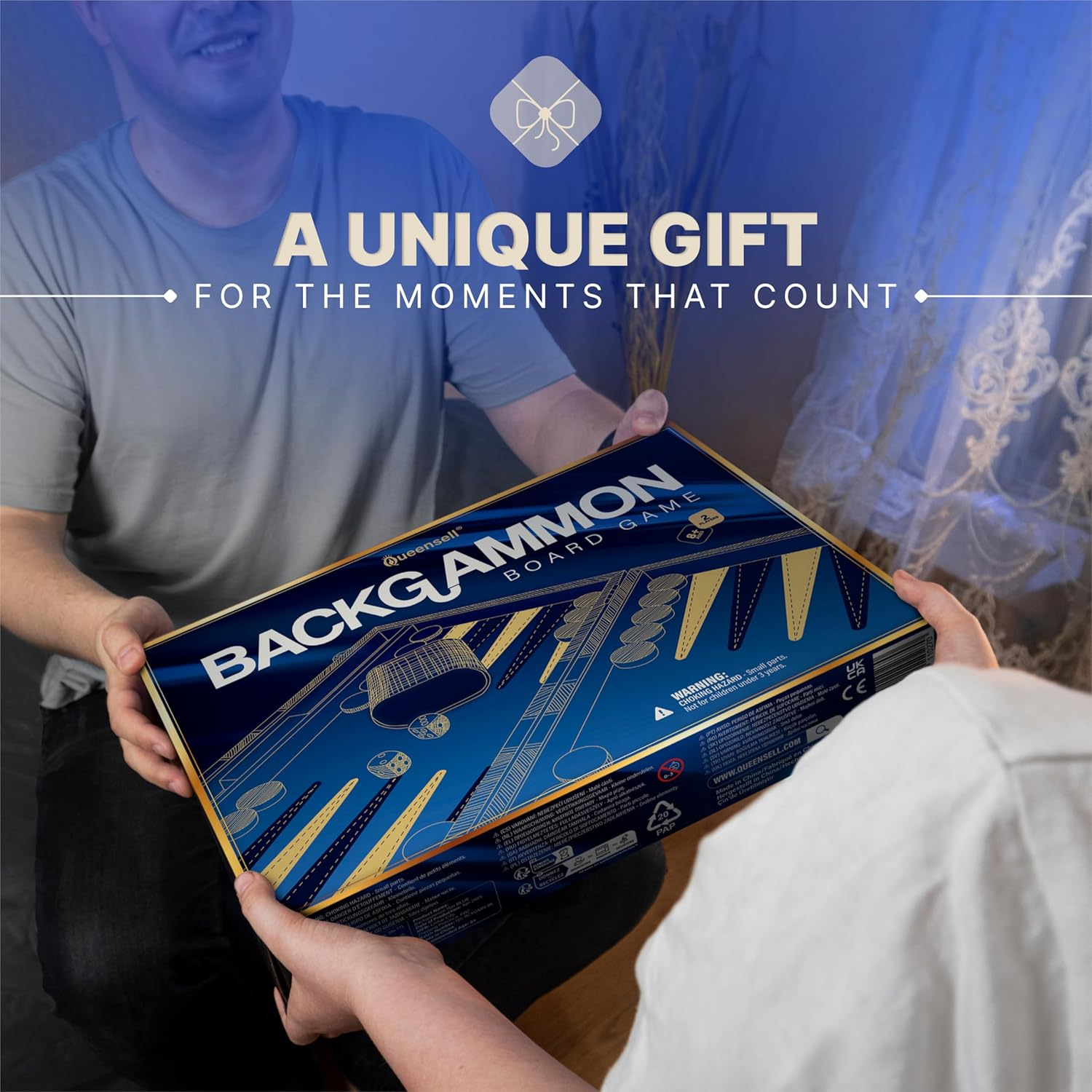 Backgammon Sets for Adults - Blue Edition image number 2