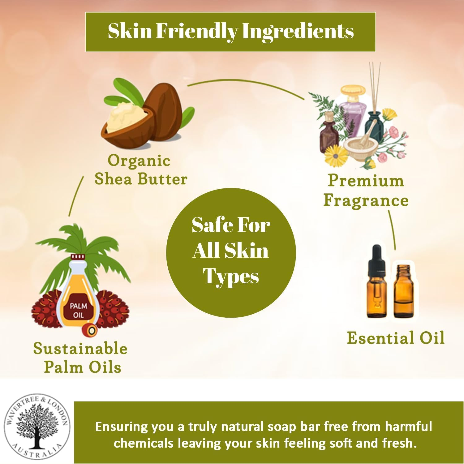 Wavertree and London French Pear Soap Bar 200 G image number 4