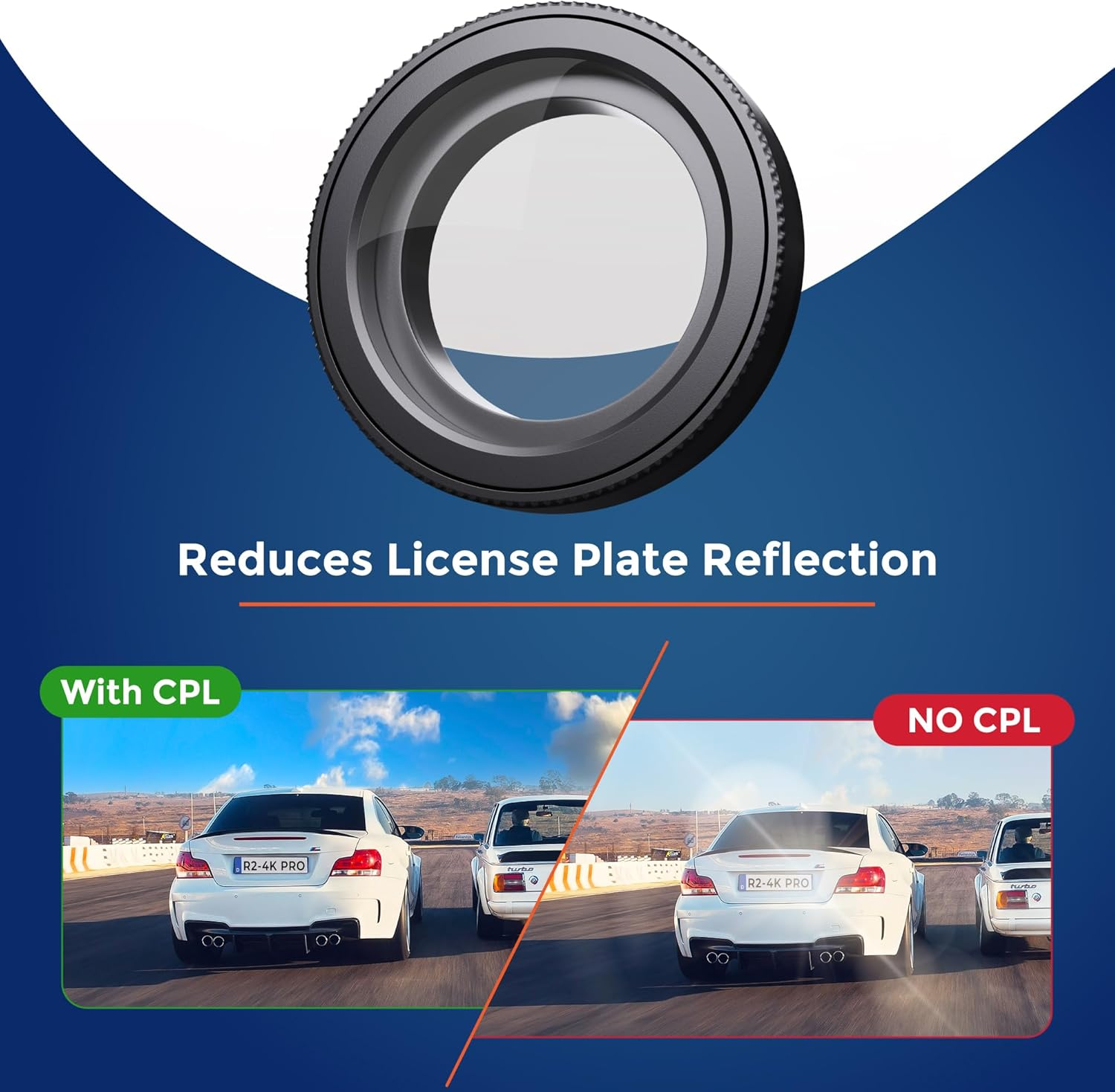 ROVE Ultimate CPL Filter, Anti-Glare Circular Polarizer Lens for ROVE R2-4K, R2-4K PRO, and R2-4K Dual Dash Cam Models image number 4