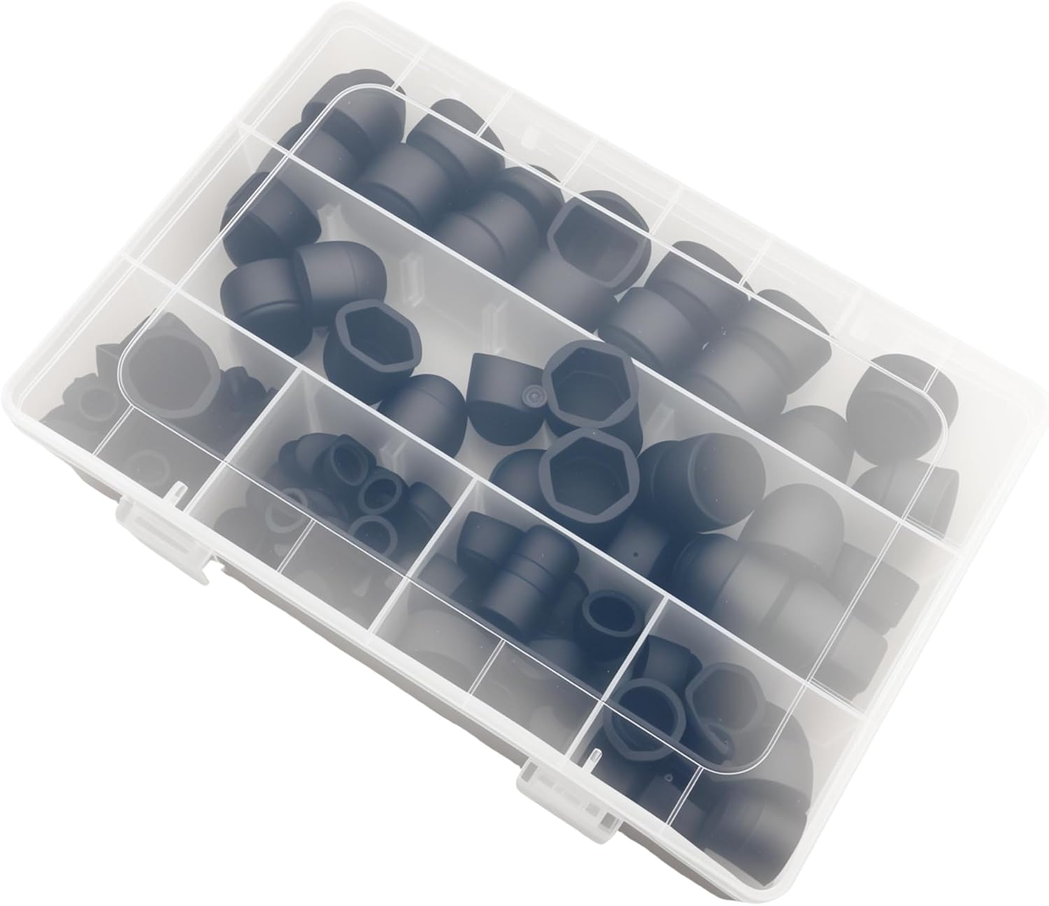 EFGTEK 143 Pcs Plastic Bolt Caps,Hex Head Dome Bolt Covers,Screw Caps Covers,Hexagonal Screw Bolts Cover Protection Caps for Matching, M4 M5 M6 M8 M10 M12