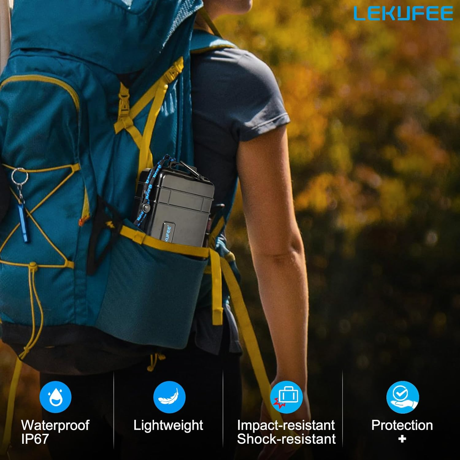 Lekufee Portable Waterproof Hard Case for Insta360 X5 / X4 / X3 Camera and Accessories(Case Only) image number 1