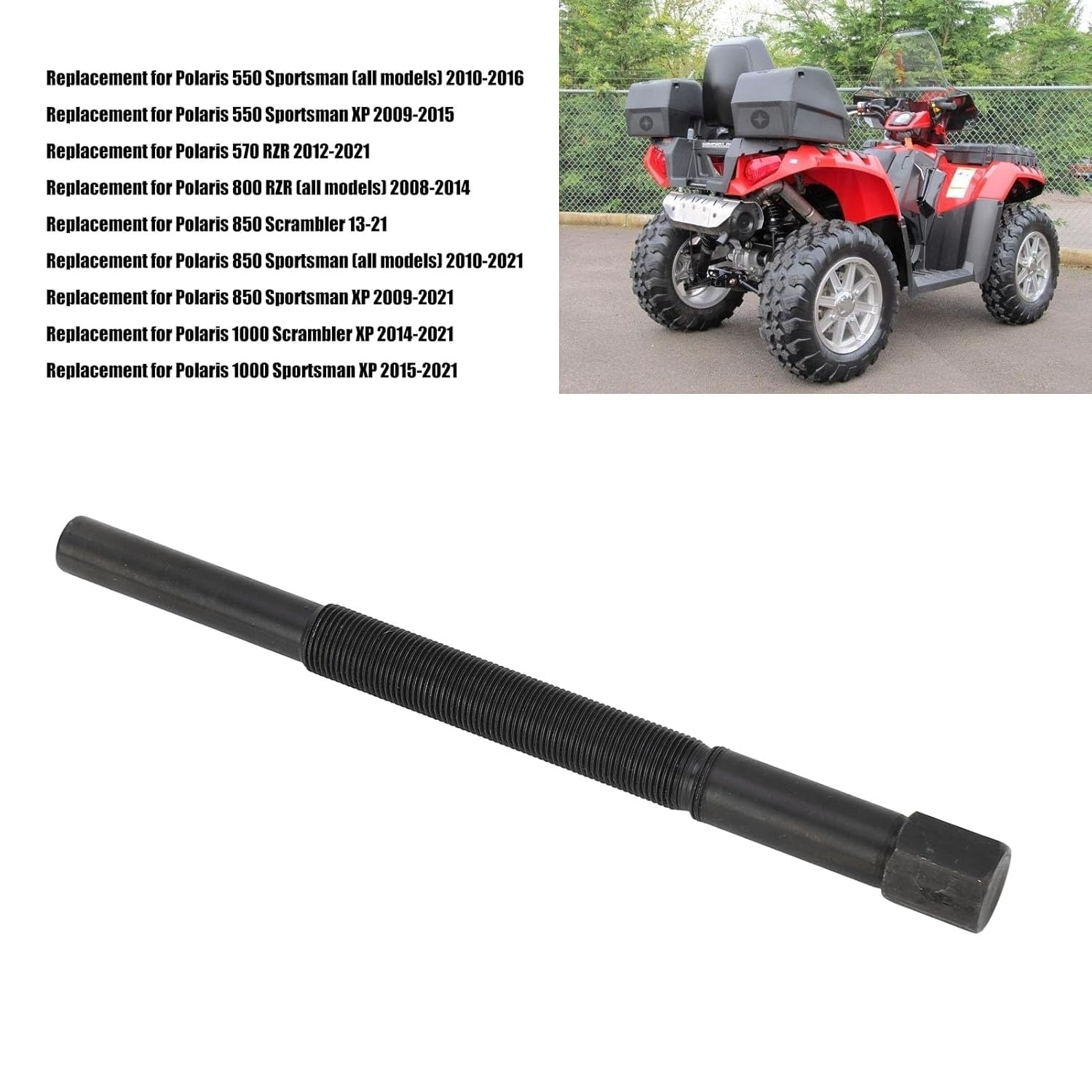 Upgrade Clutch Puller for Polaris 550 570 800 850 1000, Carbon Steel Removal Tool, Easy to Use, Drive Clutch Puller Replacement for Polaris Sportsman, Scrambler image number 3