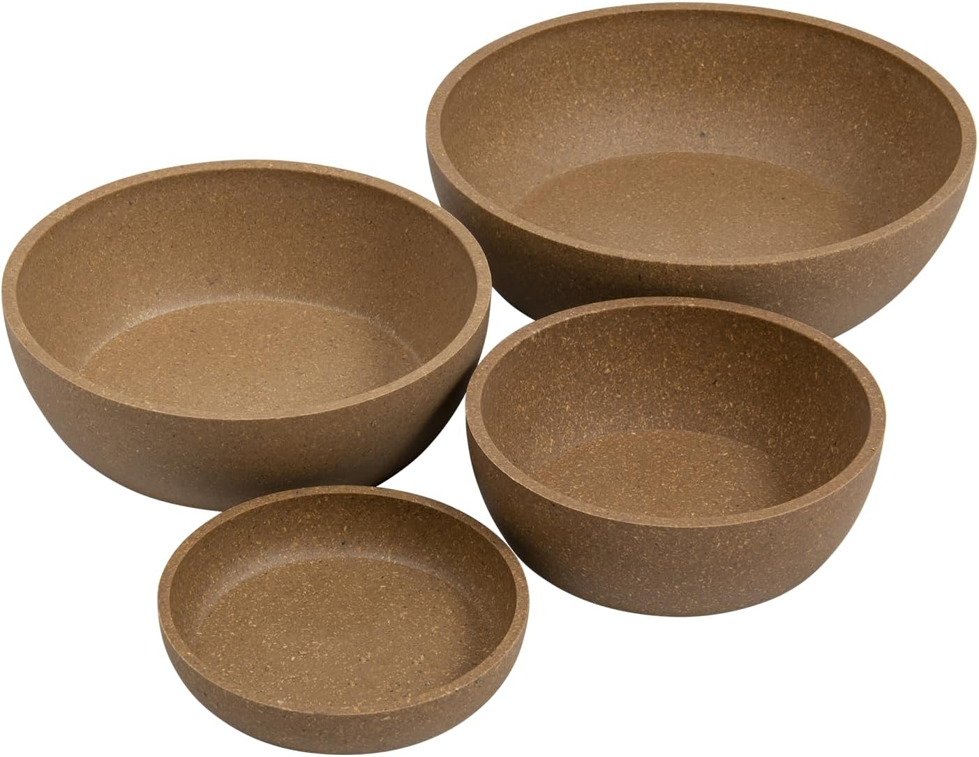 JACK and VANILLA, Beige Ecological Bamboo Bowl 200 Ml, Diameter 12 X 2.6 Cm, Elegant Design, Non-Slip, Easy to Clean, Ideal for Small Animals, Guaranteed Hygiene, Guten Appetit Model