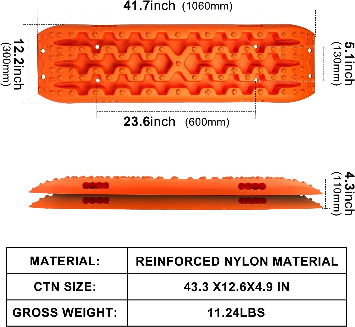 X-BULL New Recovery Traction Tracks Sand Mud Snow Track Tire Ladder 4WD (3 Gen) image number 3