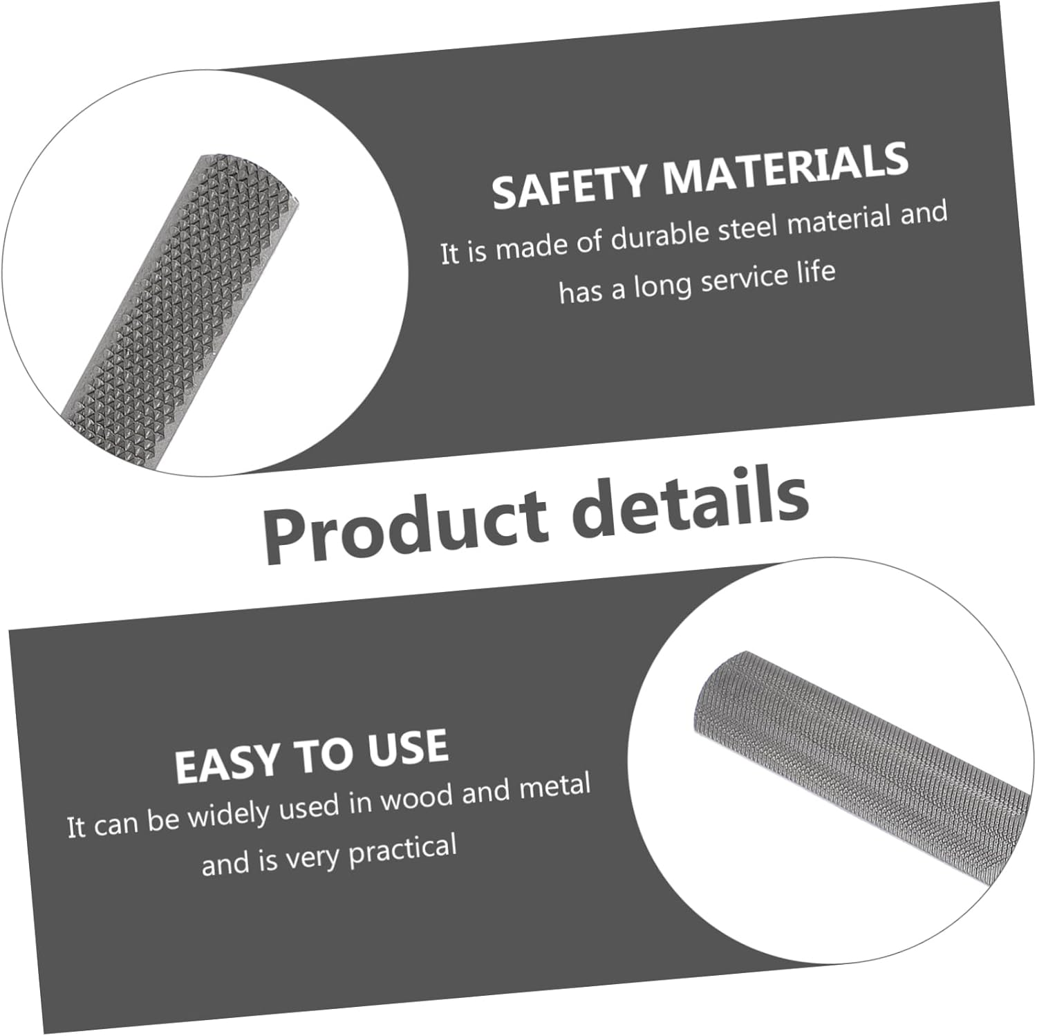 OSALADI 1Pc Wood File Durable Wood Polishing Tool for Efficient Woodworking Sturdy Rasp File Scientific Structure for Versatile Grinding Needs