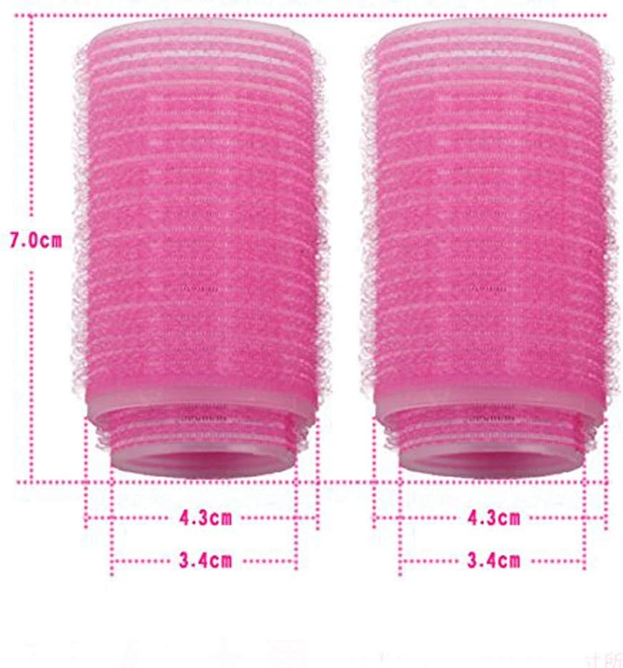 2PCS Double-Layer Bangs Hair Curlers Roller Hair Styling Tools, Pink image number 4