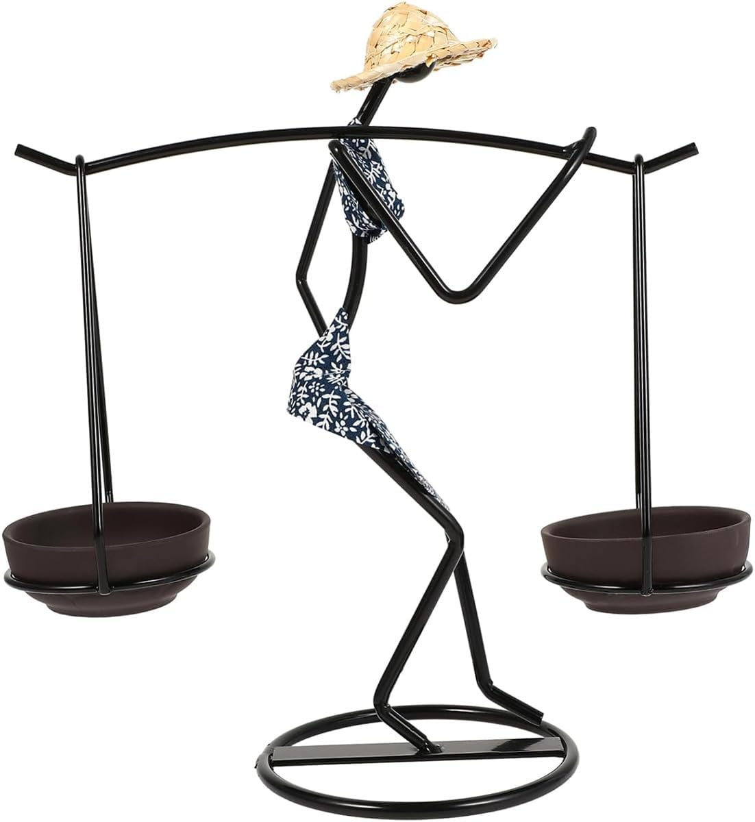 AIMALL European Style Iron Candle Holder Nordic Decorative Candlestick Tabletop Centrepiece for Home Restaurant Bar Party Decor