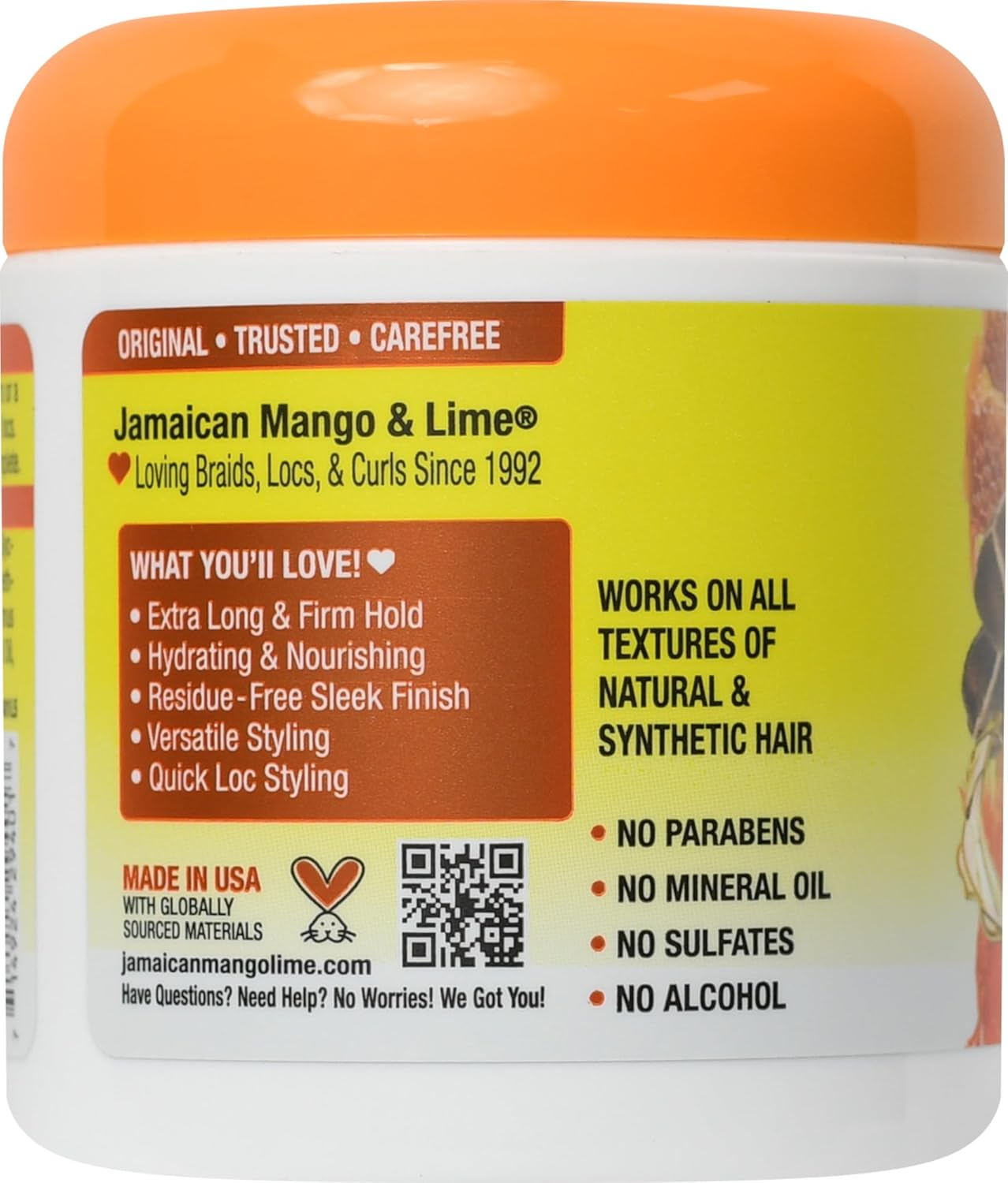 Jamaican Mango & Lime Resistant Formula Locking Firm Wax, 6 Ounce image number 1