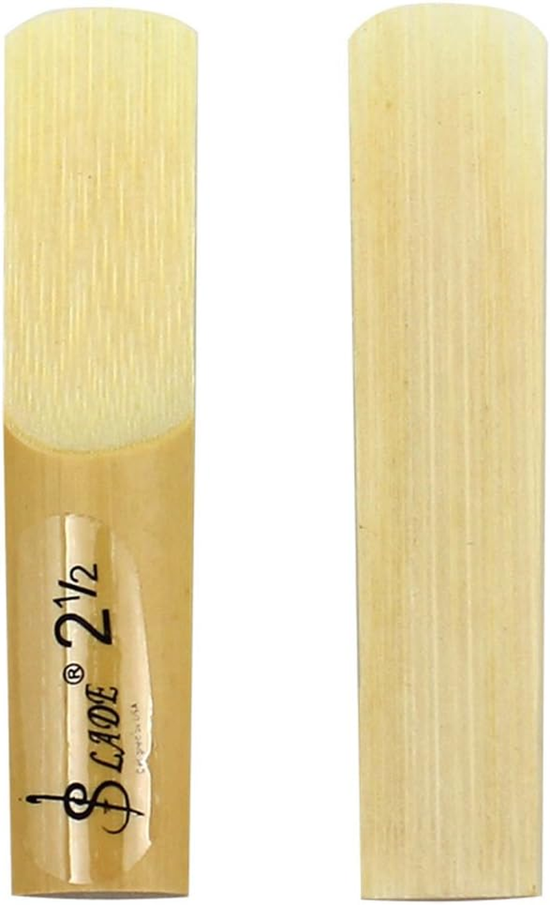 Origlam 【Best Deals】 10Pcs Alto Sax Saxophone Reeds 2.5 Reed Alto Be Saxophone Reeds Lade Bamboo 2-1/2 Reed Strength 2.5 for Clarinet Soprano or Alto Sax image number 3