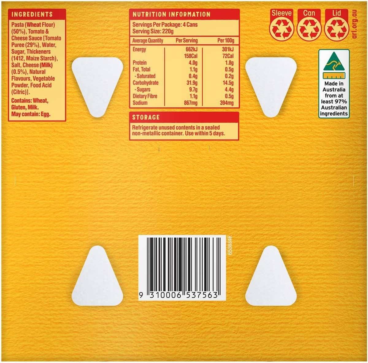 SPC Spaghetti Tomato and Cheese Pasta 220 G (Pack of 4) image number 3