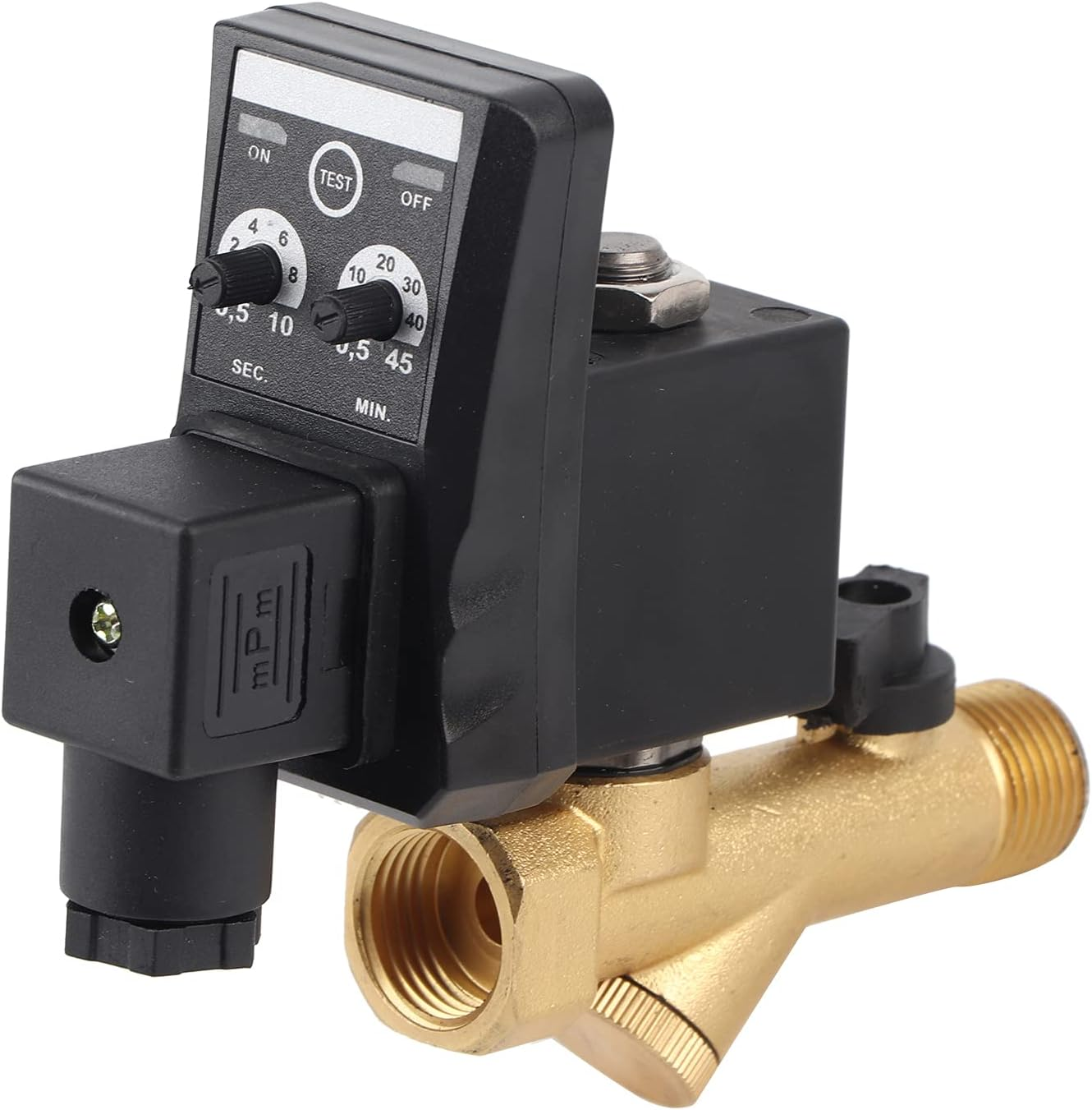 Air Tank Drain Valve, G1/2 DN15 Automatic Electronic Timed Drain Valve for Air Compressor Condensate Management, Integrated Valve(Ac230V)