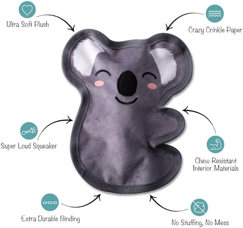 Fringe Studio Plush Dog Toy, Durable, Let'S Have Some Koala-Ty TIME (729067) Medium