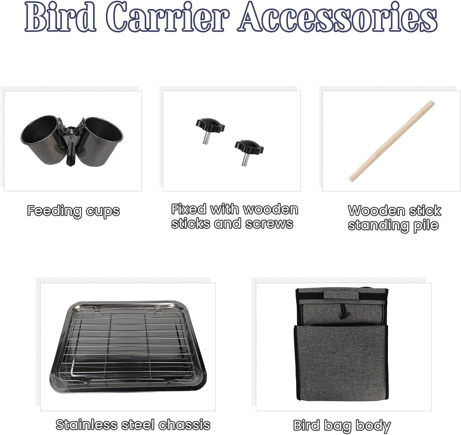 PAWFECTJEE Portable Bird Carrier Backpack - Ideal Bird Travel Carrier for Parrot, Finch, Sparrow - Bird Backpack with Portable Cage image number 1