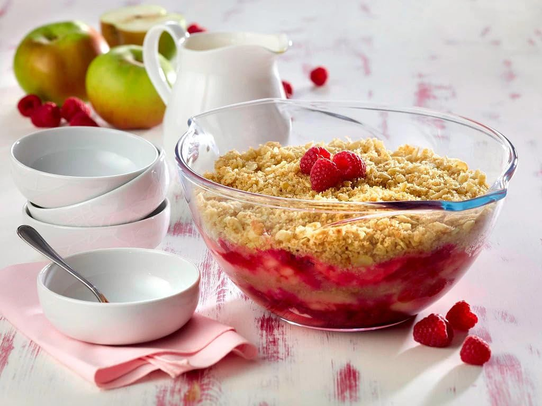 Pyrex Let'S Share Mix Bowl &ndash; Durable Borosilicate Glass, Thermal Shock Resistant and Microwave Safe &ndash; Scratch Resistant Cooking and Mixing Bowl &ndash; 2.8 Litre Capacity image number 4