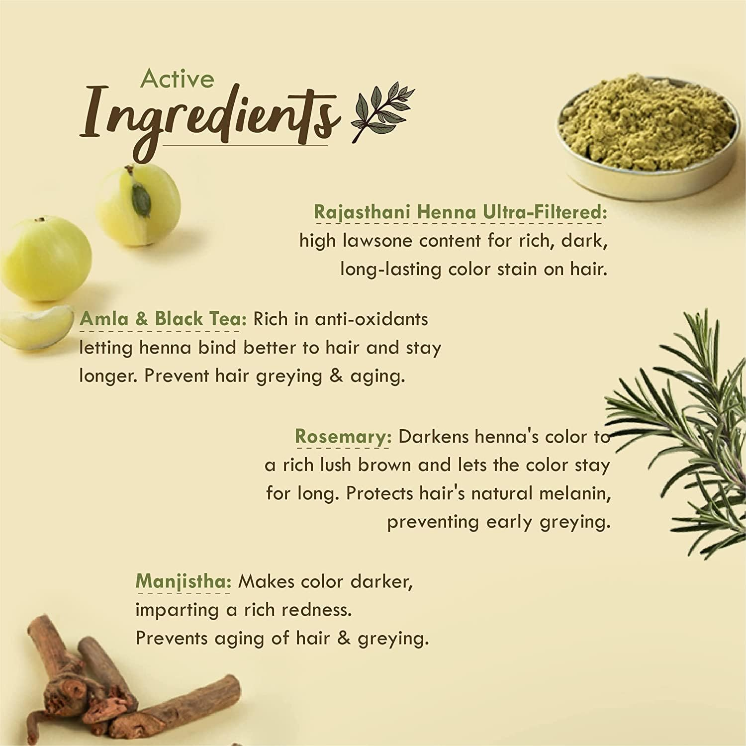 Nat Habit Wide Tooth Wooden Kacchi Neem Comb & Henna Paste Soaked in Blacktea and Herbs for Hair Growth, Hairfall Control & Hair Smoothening (Combo Pack of 3) image number 6