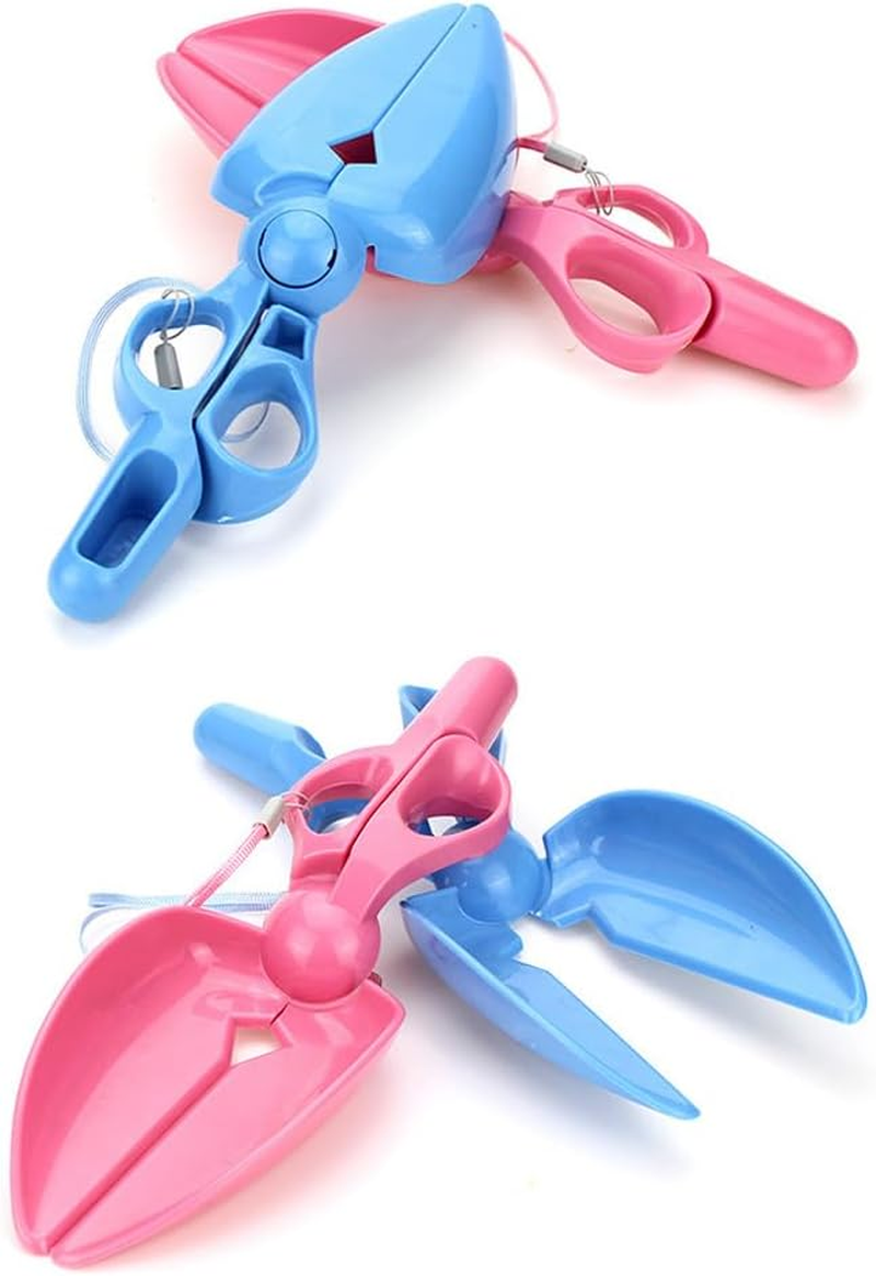 Nentment 2 Pack Dog Pooper Scooper Mini Portable Pet Waste Poop Scissor Scoop Picker Shovel Cleaner for Doggie Doo Cat Litter Cleaning Tools Cleanup Outdoor Yard Garden Walks Trip image number 2