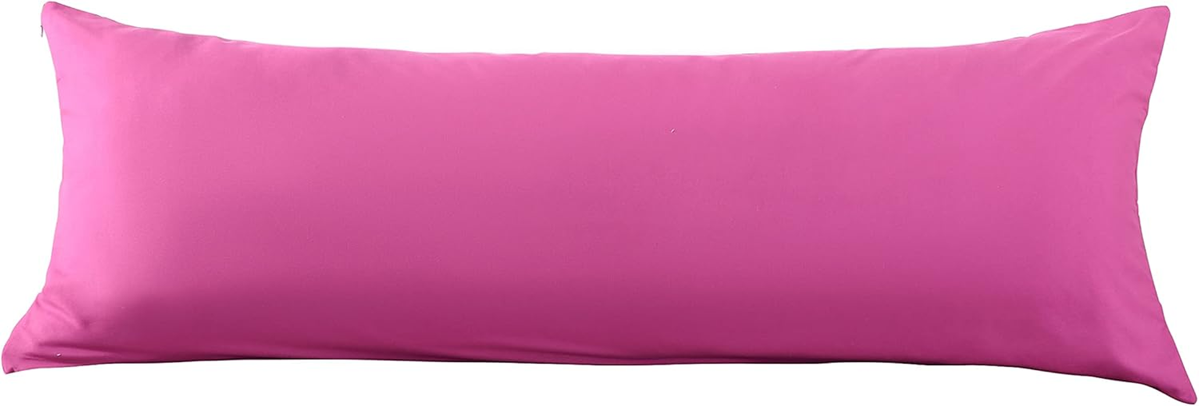 EVOLIVE Ultra Soft Microfiber Body Pillow Cover/Pillowcases 21"X54" with Hidden Zipper Closure (21"X54" Body Pillow Cover, Fuchisa Red)