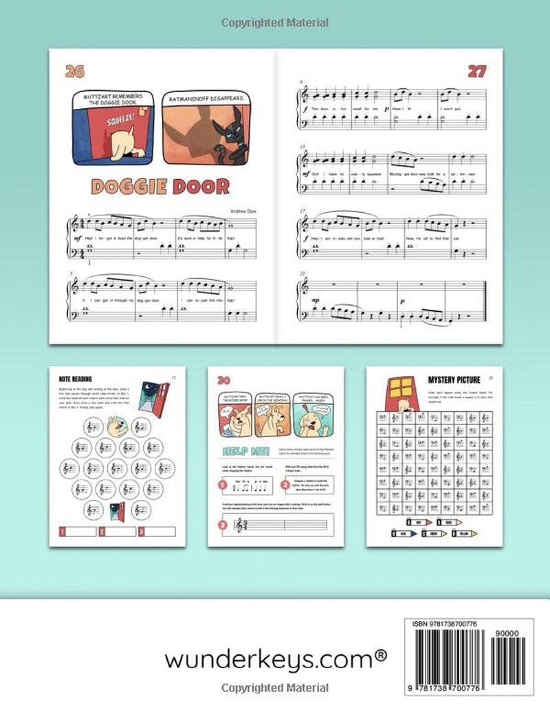 Muttzart and Ratmaninoff in Pup and Circumstance, V. U. Level Q: Comic-Based Songs and Activities for Level 1B Piano Students (Andrea and Trevor Dow'S Very Useful Piano Library) image number 1