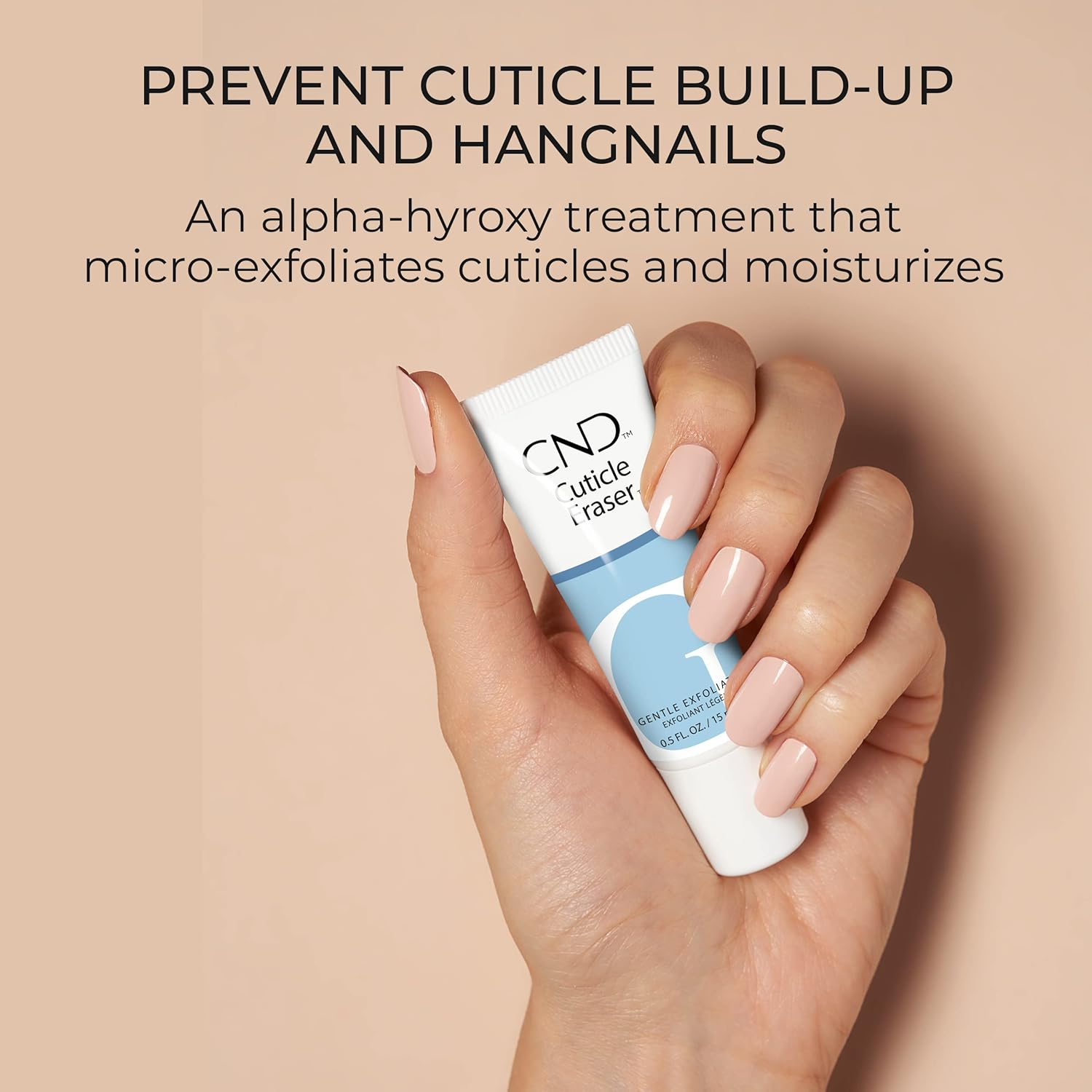 CND Cuticle Couple, Solaroil + Cuticle Eraser, Natural Blend Oils, Moisturizes and Conditions Skin, Gentle Exfoliator, 0.5 Fl Oz.