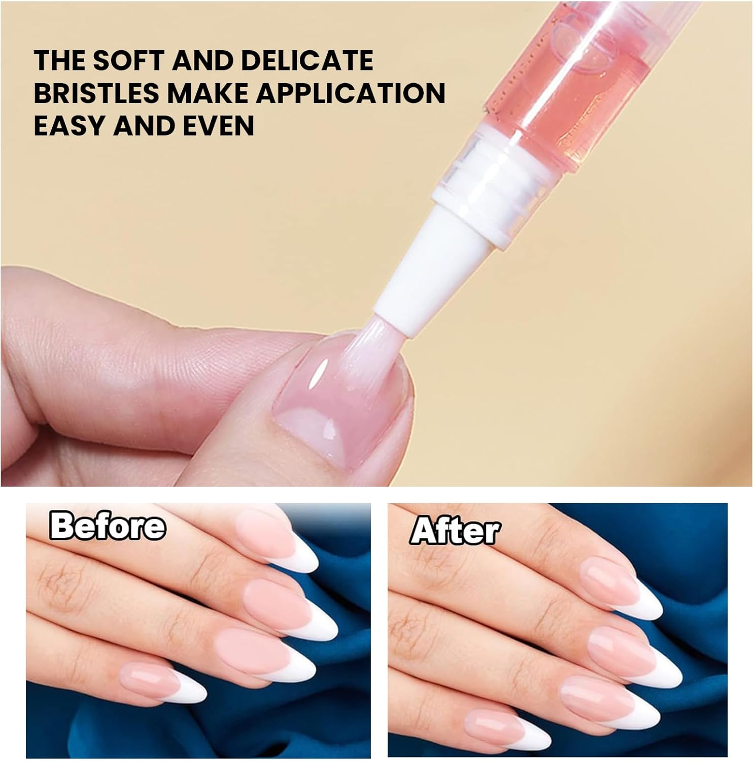 Agwenkui Transparent Twist Pens, 6 Pack 2 Ml Disposable Nail Twist Pens - Empty Cuticle Oil Pen with Fine Brush Tip for Liquid Nails Application and Cuticle Care Refillable Cosmetic Container Pen image number 1