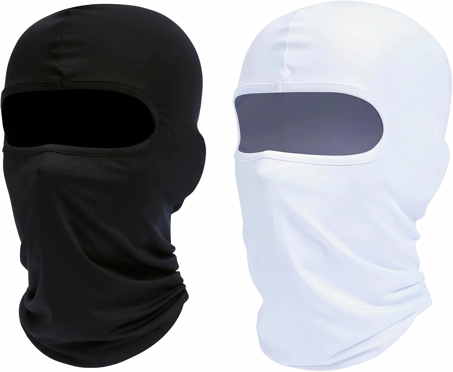 2Pcs Ski Mask Balaclava for Men & Women ，Summer Motorcycle UV Face Protection Neck Gaiter, Breathable Full Face Mask for Cycling, Fishing, Outdoor Sports image number 5