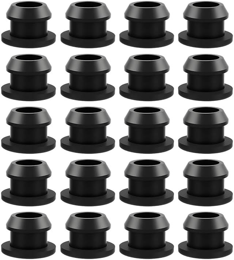 20 PCS Rubber Grommet, Electrical Grommet Electrical Conductor Washer Rings for Protecting Wires, Plugs and Cables, 12Mm Inner Diameter and 14Mm Mounting Diameter