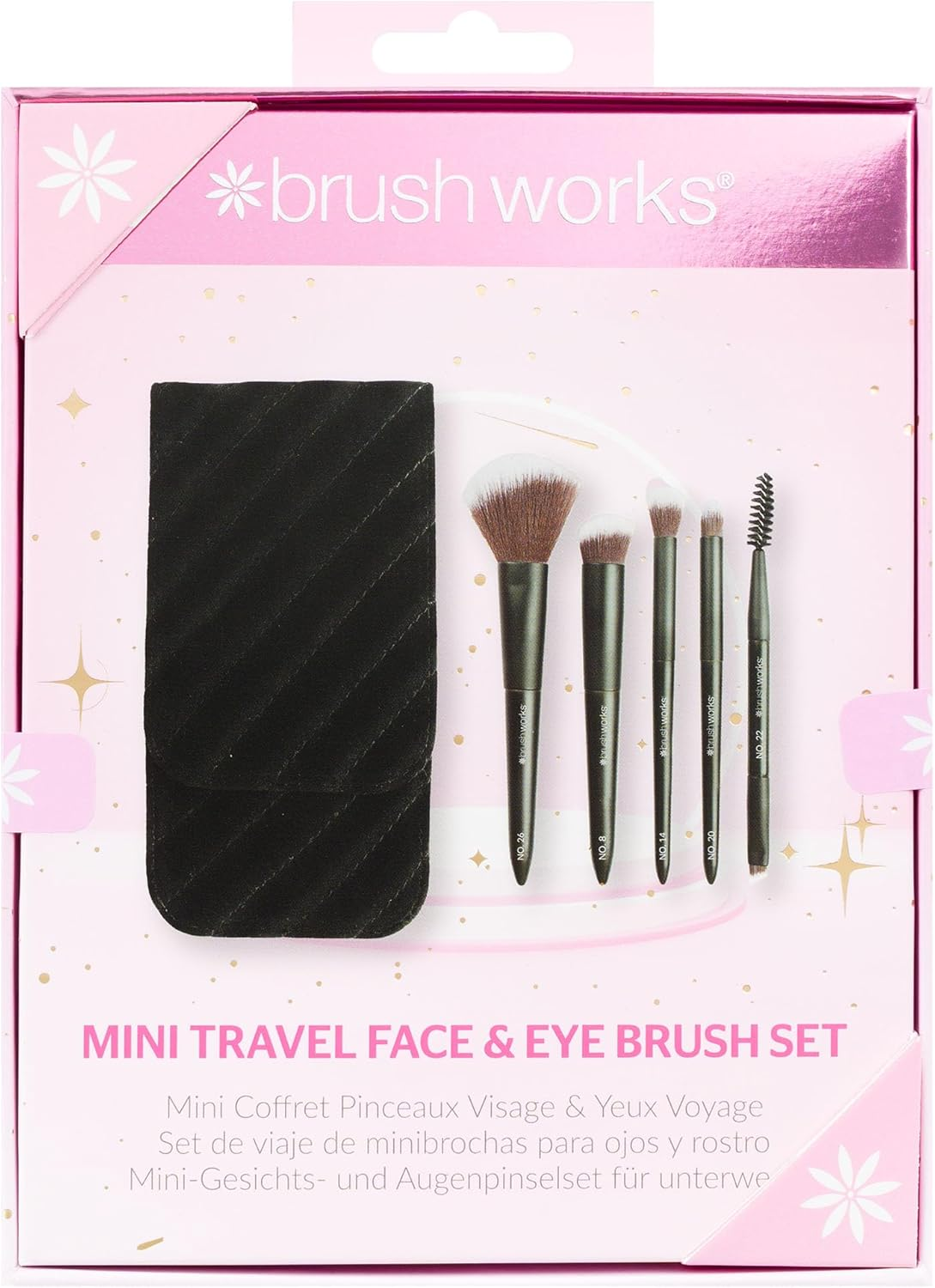 Brushworks Mini Travel Face & Eye Brush Set image number 1