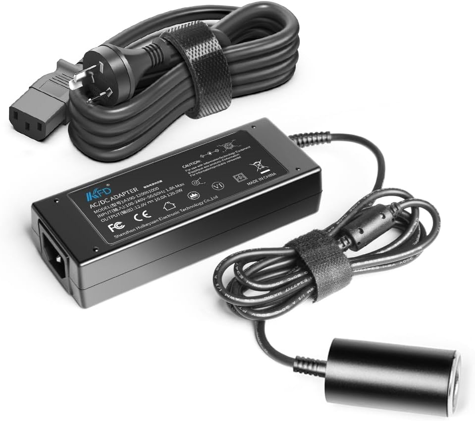 KFD AC to DC Converter - 100V ~ 240V to 12V 10A 120W Power Supply Adapter - AC/DC Transformer for Vacuum Cleaner, Refrigerator, Inflator, Power Inverters and More image number 4