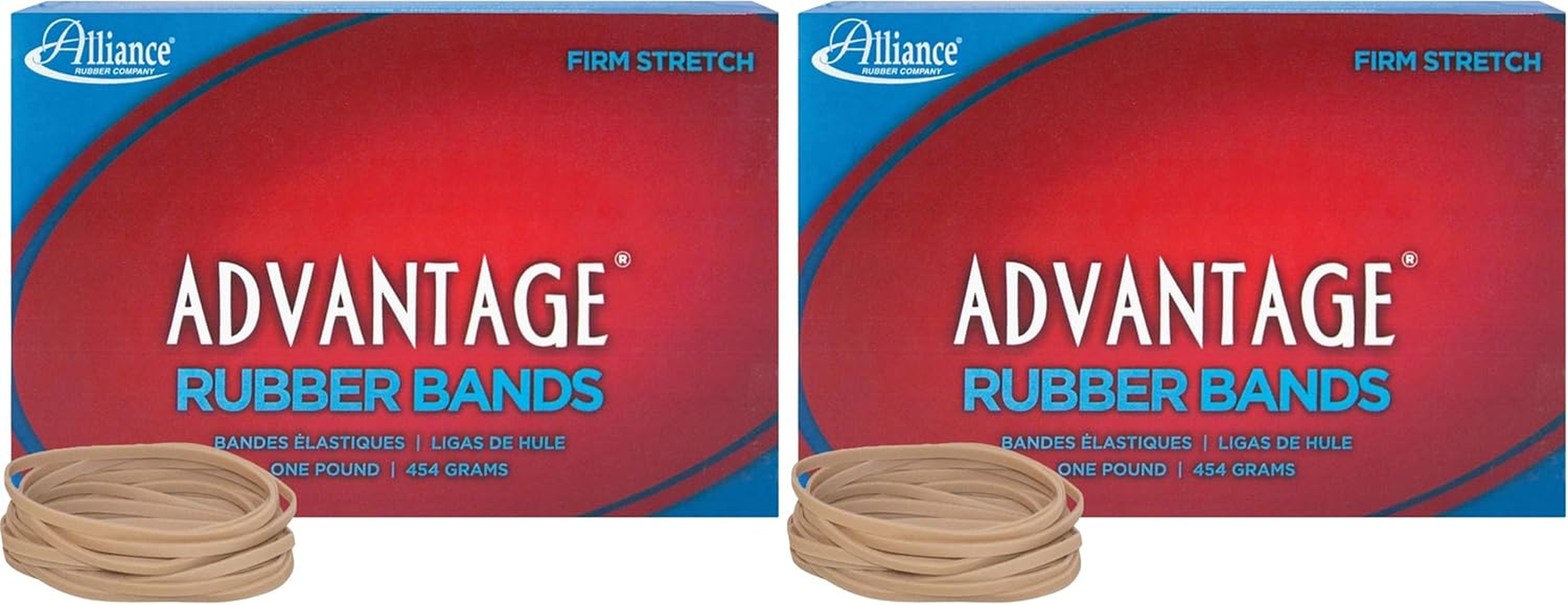 Alliance Rubber Advantage Rubber Bands #33-1 Pound Box 26335, Natural (Pack of 2) image number 5