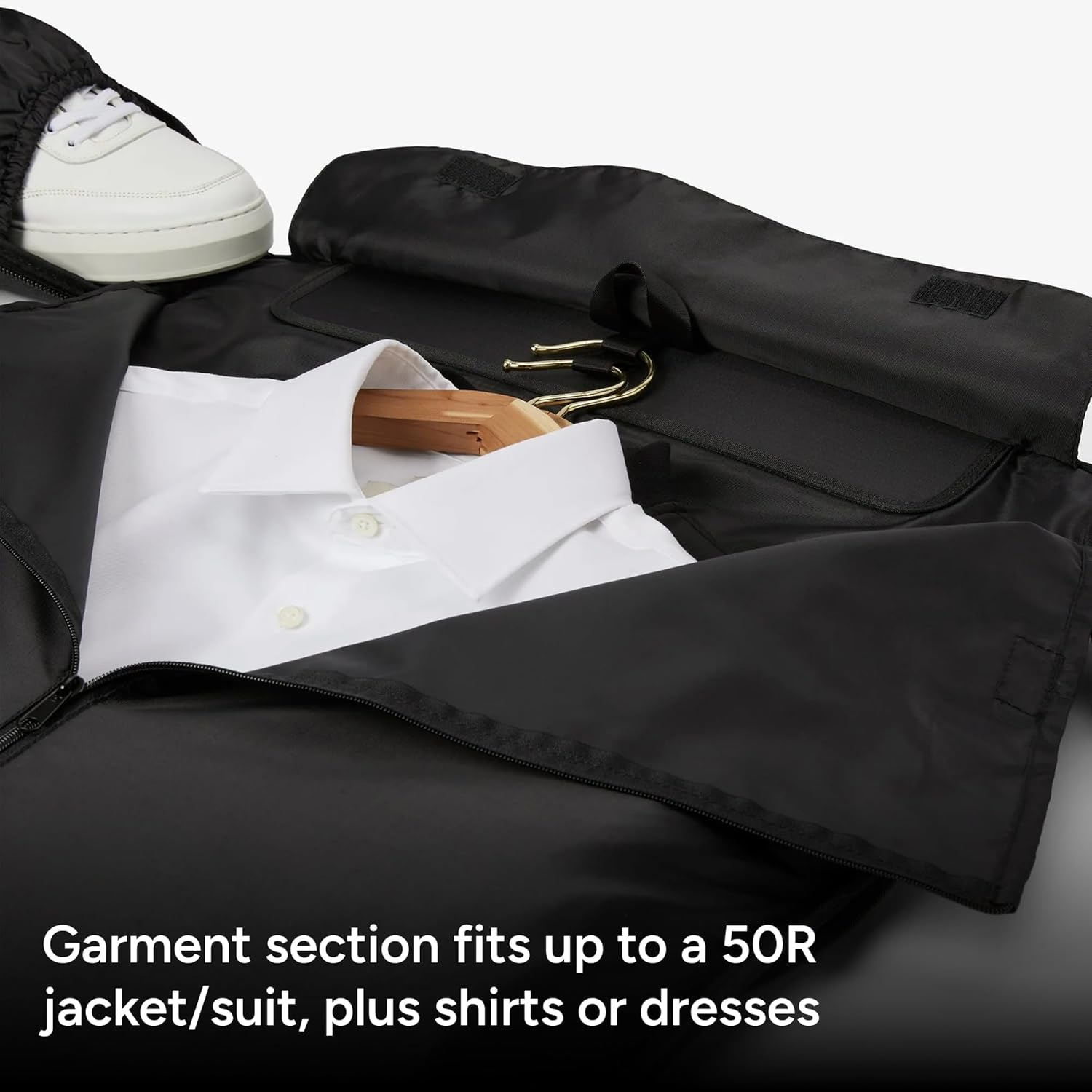 Halfday Convertible Garment Duffel Bag 45L &ndash; 2-In-1 Carry-On Suit Travel Bag with Wrinkle-Free Hanging Compartment, Shoe Pockets & Trolley Sleeve Weekender for Business Trips, Weddings & Getaways image number 1