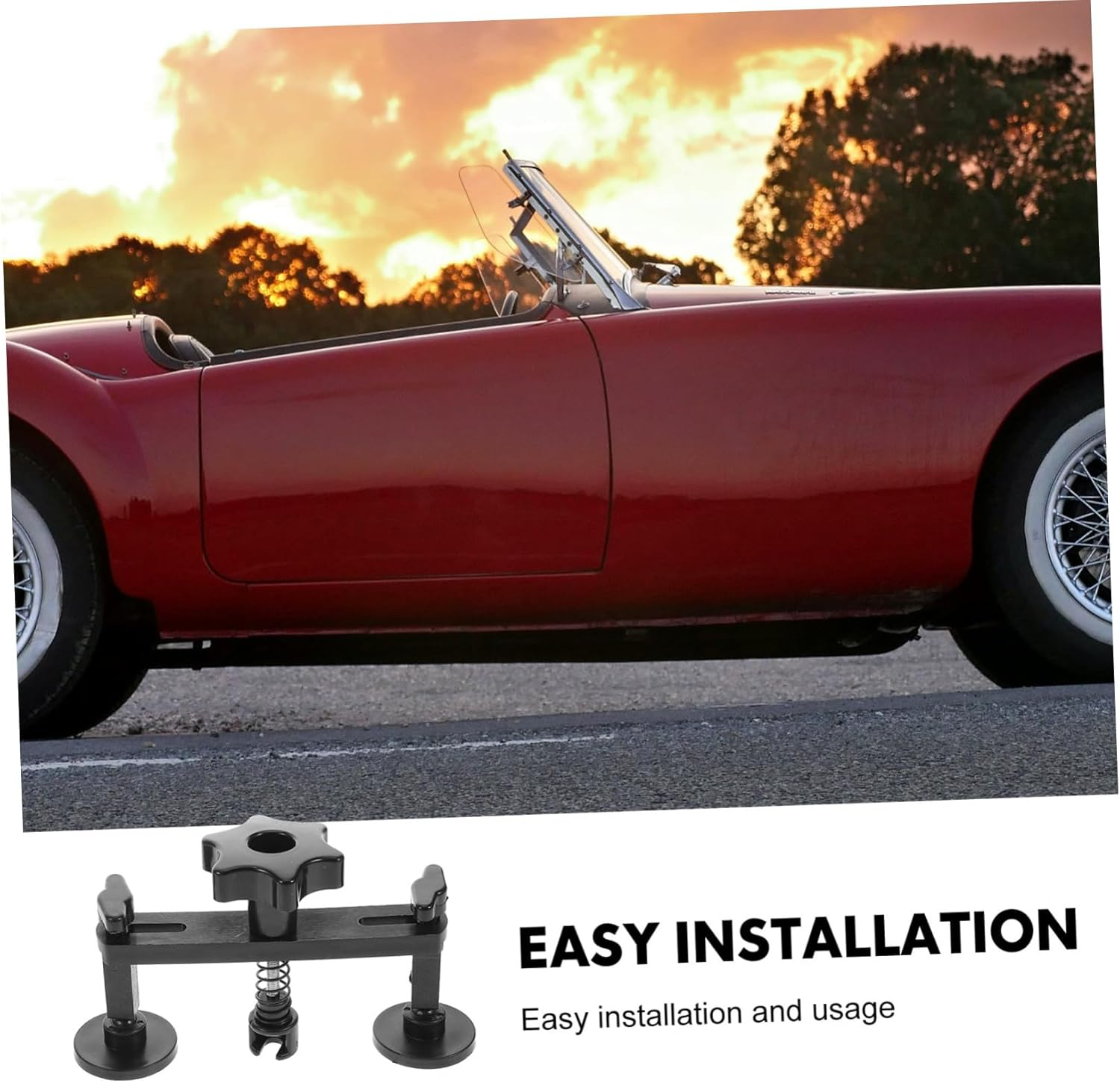 Cabilock Car Dent Removal Kit with Suction Pad and 18 Adhesive Tabs Black Paintless Dent Puller Tool Set Hail Damage Repair Equipment for Automotive Body and Bumpers