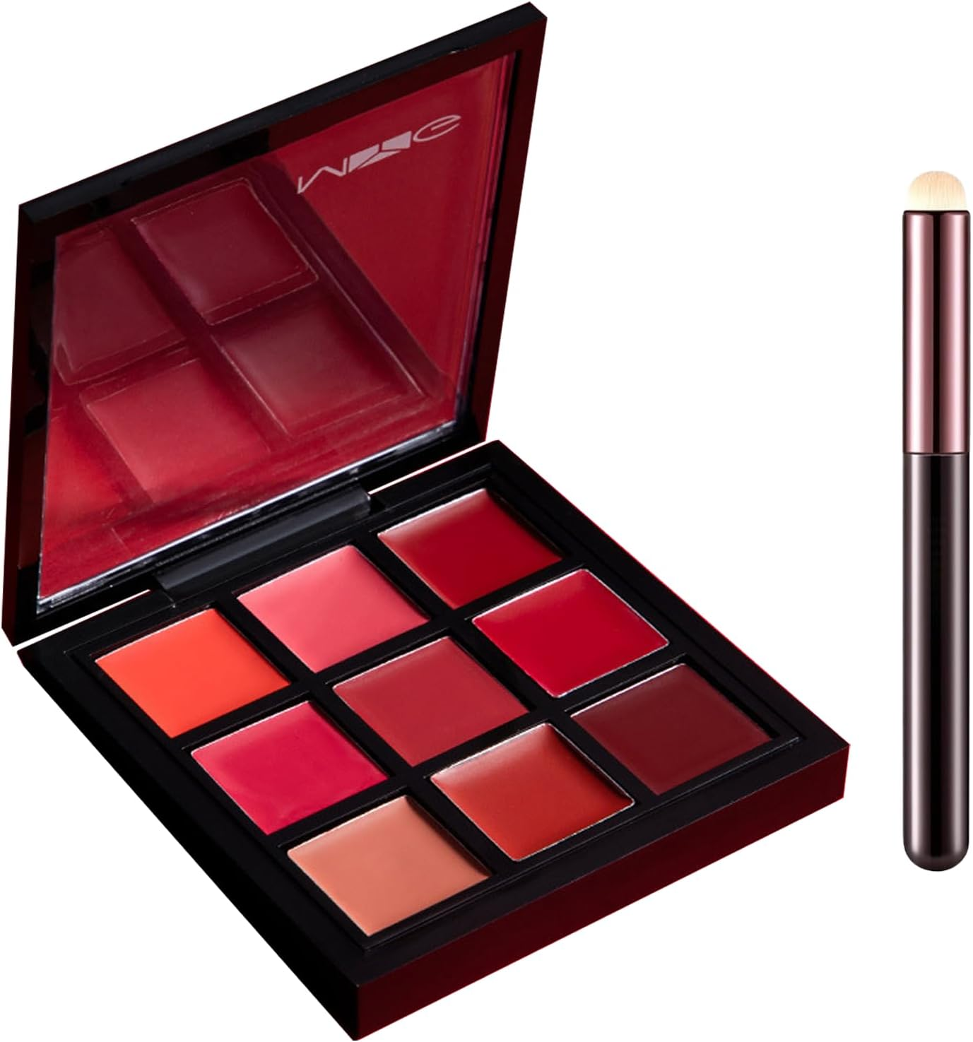 9-Color Lipstick Palette &ndash; Velvet Matte Lip & Cheek Tint | Long-Lasting, Waterproof, Highly Pigmented | All-In-One Lip Palette for Every Occasion image number 3