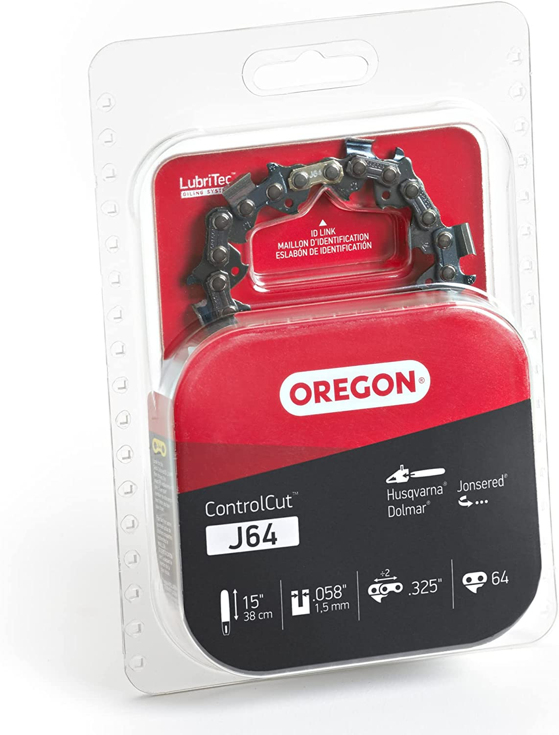 Oregon J64 Controlcut 15-Inch Chainsaw Chain, Fits Husqvarna, Dolmar, Jonsered image number 2