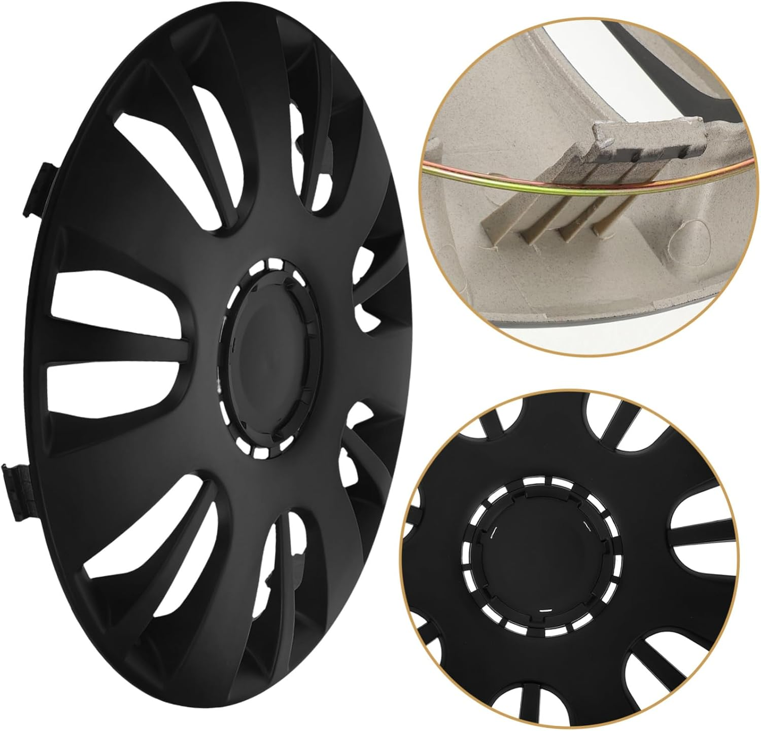 GRIRIW Wheel Rim Covers Decorative Hubcaps for Car Accessories Automotive Hub Covers Hubcaps image number 2