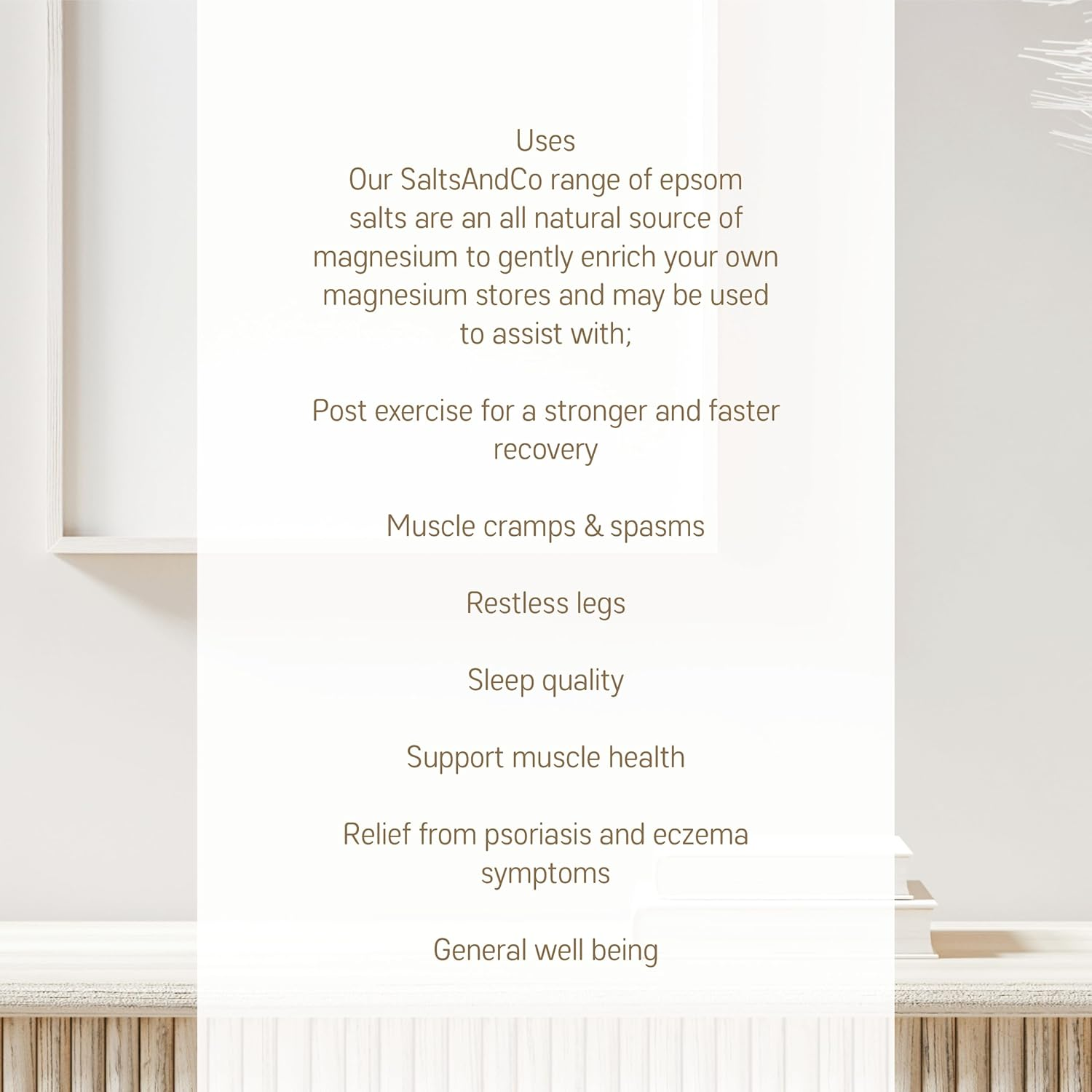 Salts & Co Barefoot in Bahamas Coconut Epsom Bath Salt 1KG image number 4