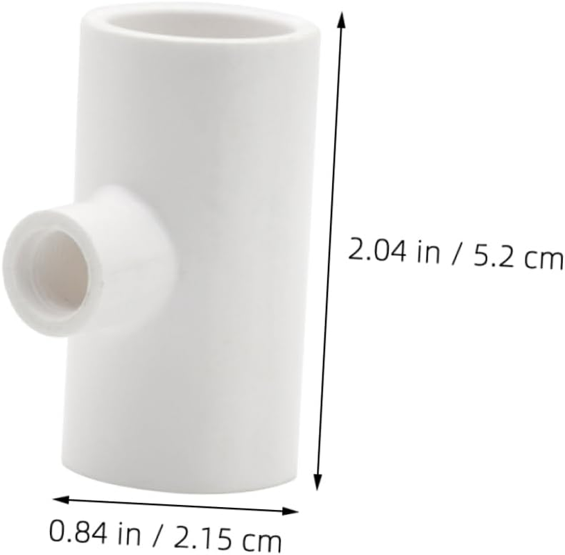 Milisten Automatic Chicken Waterer Tee Fittings 10Pcs Easy Install Poultry Watering System for Chickens Ducks Quails Rabbits 2.05 Inch Connector for Clean Farm Drinking image number 4