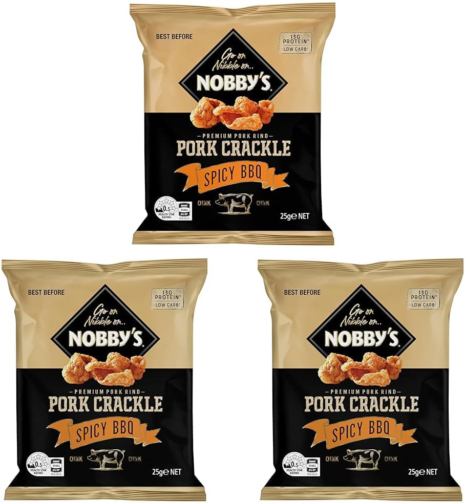 Nobby'S Pork Crackle Snack Pack BBQ 25G image number 2