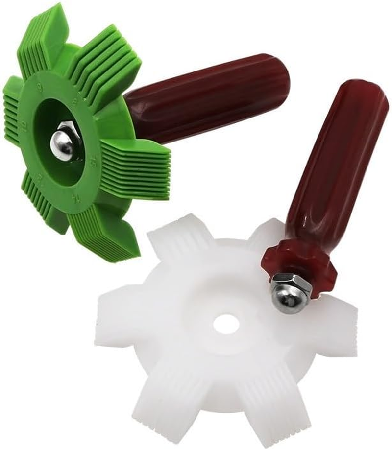 Air Conditioner Fin Comb Radiator Condenser AC Fin Straightener Cleaner Repair Tool Air Conditioning Brush Accessory for Cleaning Car Automotive Refrigeration Radiator Evaporator (White, One Size) image number 4