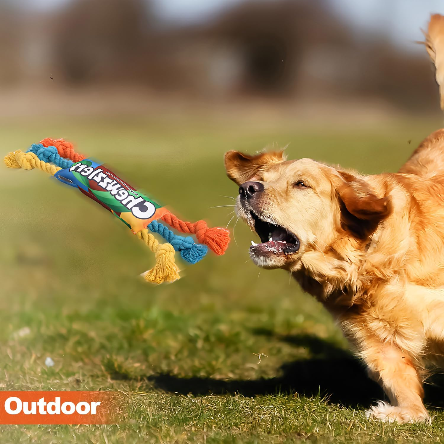 AIMANWEI Dog Rope Toys for Aggressive Chewers, Pet Interactive Squeaky Treat Dispensing Ball for Tough Small Medium Large Breed Puppy Toys, Dogs Rope Chew Toys Bundle for Boredom image number 2