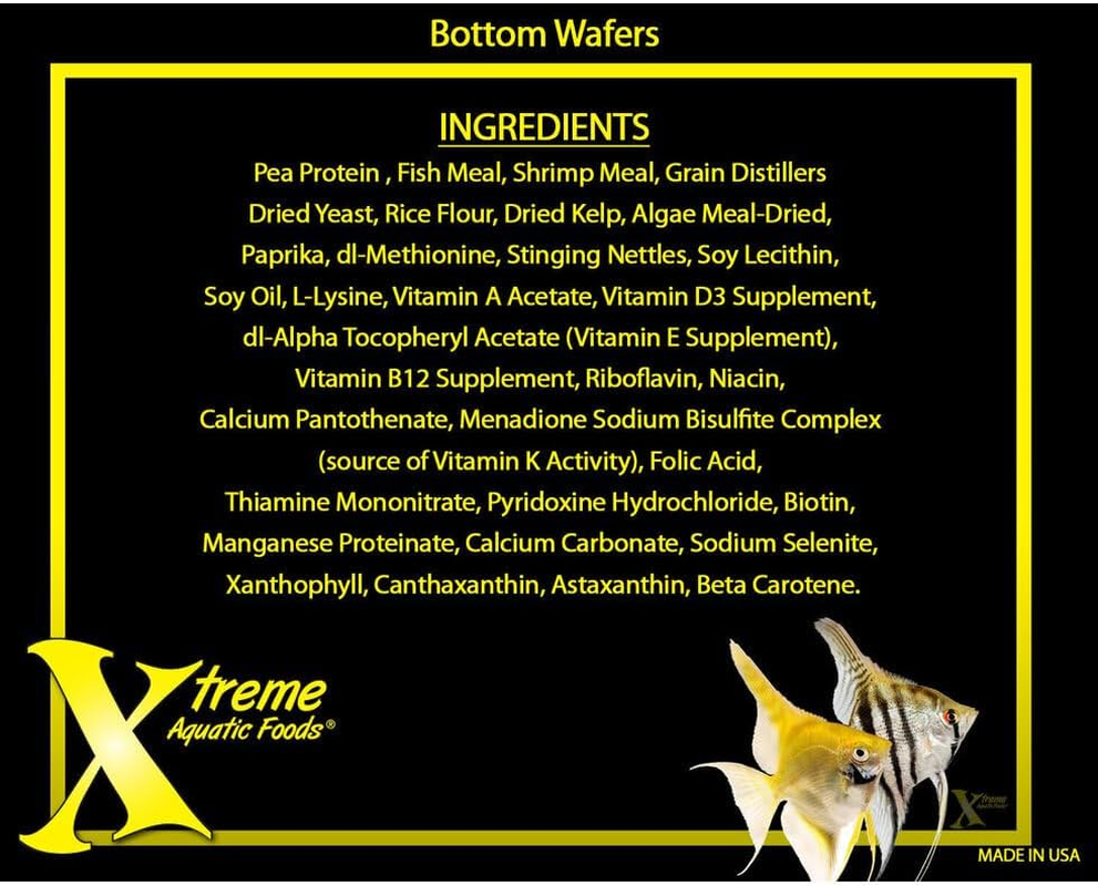 Xtreme Aquatic Foods Bottom Wafers 14Mm Fast-Sinking Wafers Catfish Fish Food 142 Grams (5Oz) - for Catfish, Plecos, Plecostomus, Corydoras, Loaches, Silver Dollars image number 3