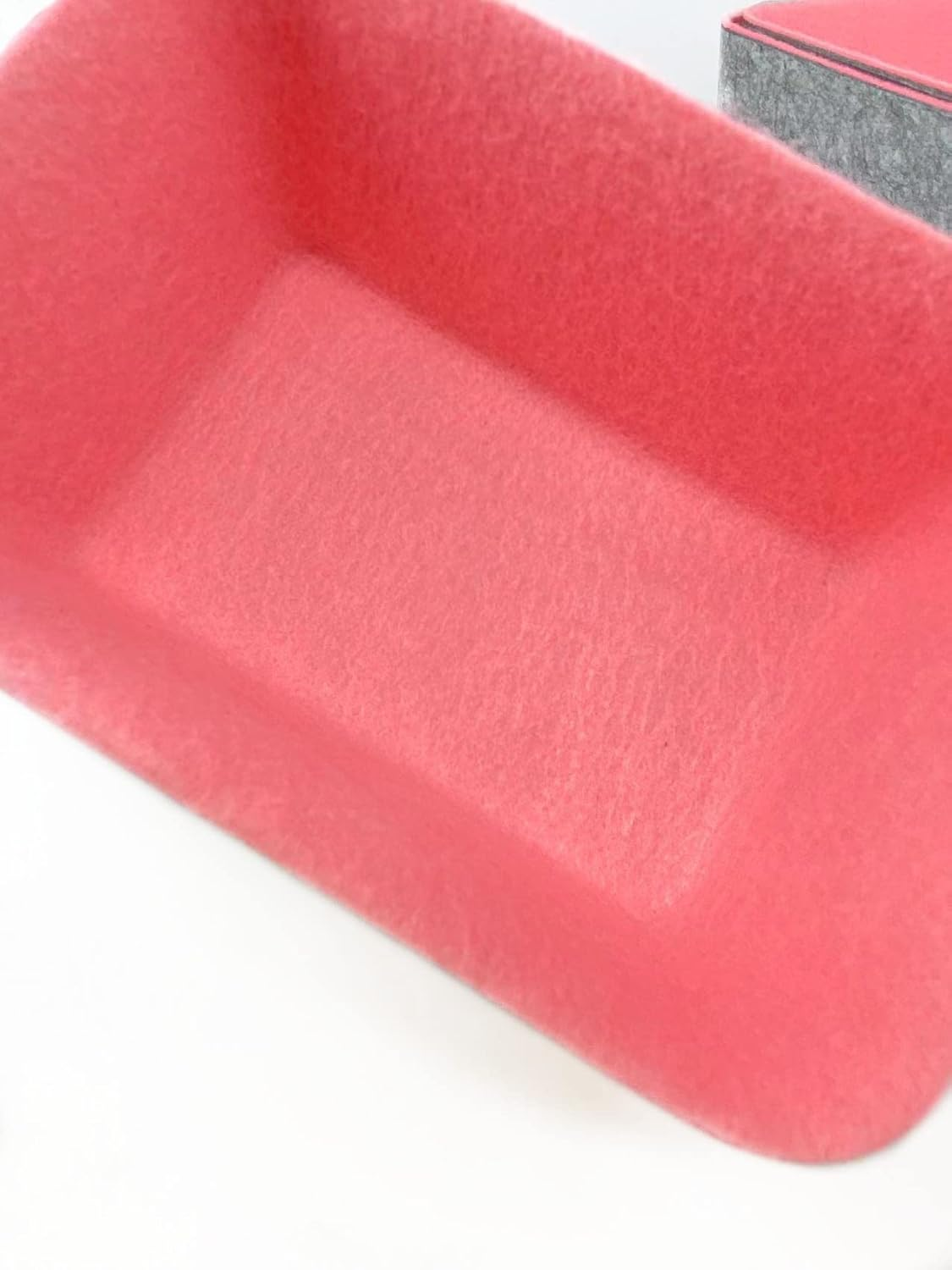 Desk Drawer Organizer, Felt Drawer Organizers Foldable Drawer Dividers Separators Storage Container for Makeup, Jewelries, Utensils in Bedroom Dresser, Office and Kitchen(7Pcs/Set) (Pink+Gray) image number 4