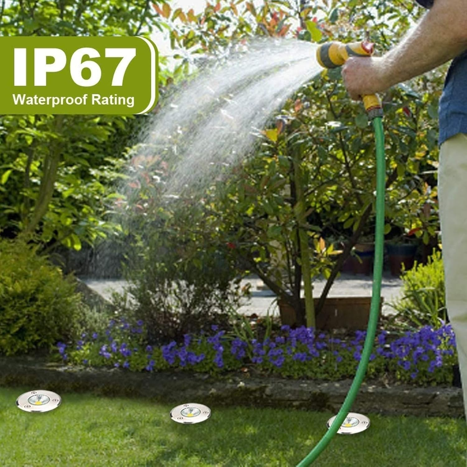 Underground Light LED 3W Mini Floor Lamp IP67 Waterproof Outdoor Ground Lights for Terrace, Garden, Passage Decoration(Warm White Light,12V) image number 3