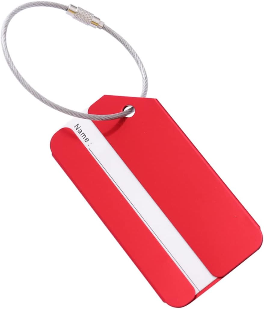 Sosoport 20Pcs Aluminum Luggage Tag for Travel Fashion Baggage Tag Suitcase Handbag Name for Suitcase and Backpack Identification image number 4
