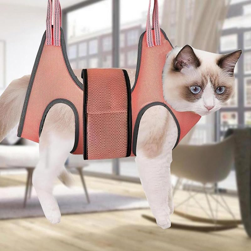 Pet Grooming Sling Hammock for Small Animals - Secure Restraint Bag for Bathing, Trimming & Nail Care - Suitable for Cats & Dogs with Adjustable Sizing image number 6