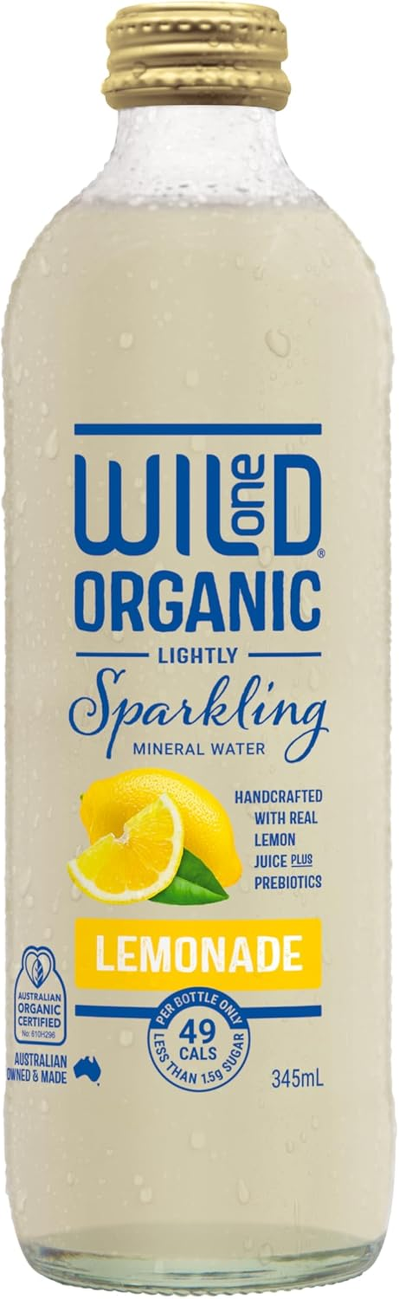 Wild One Organic Sparkling Lemonade G/F 12X345Ml