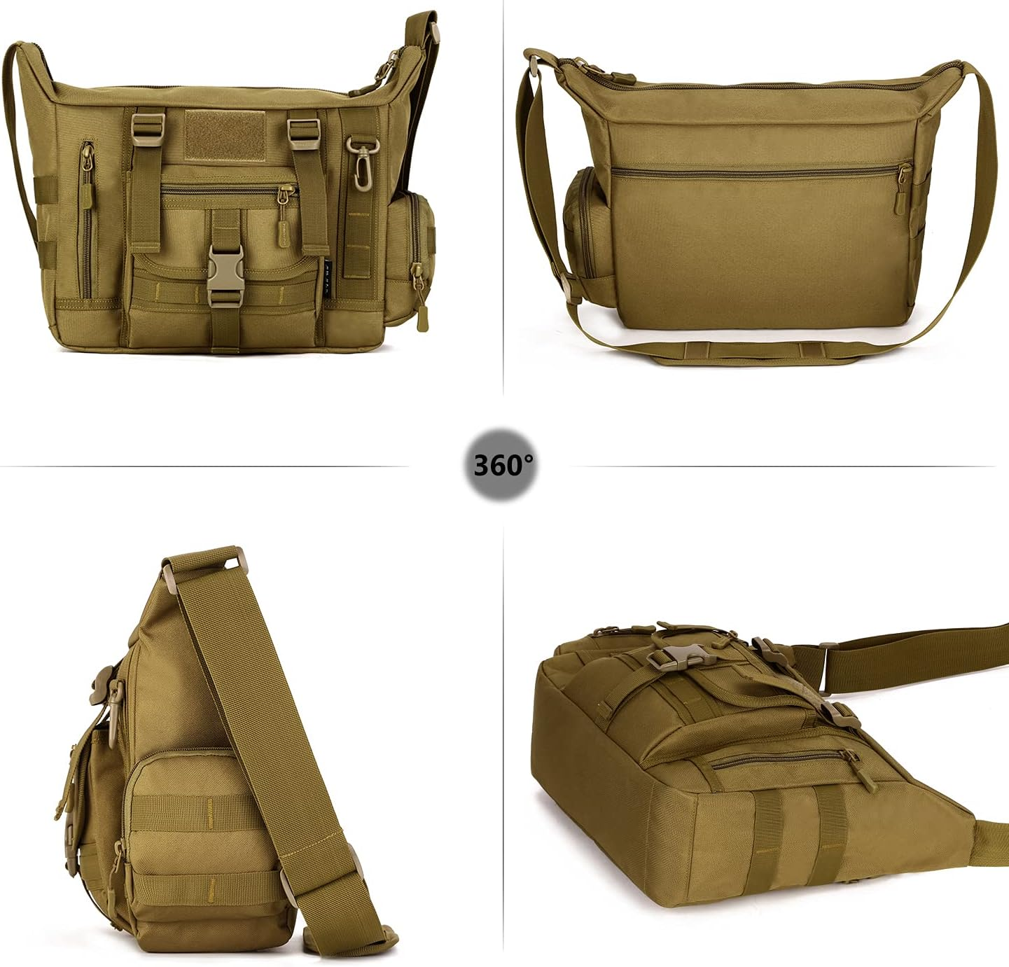 Tactical Messenger Bag - Brown image number 2