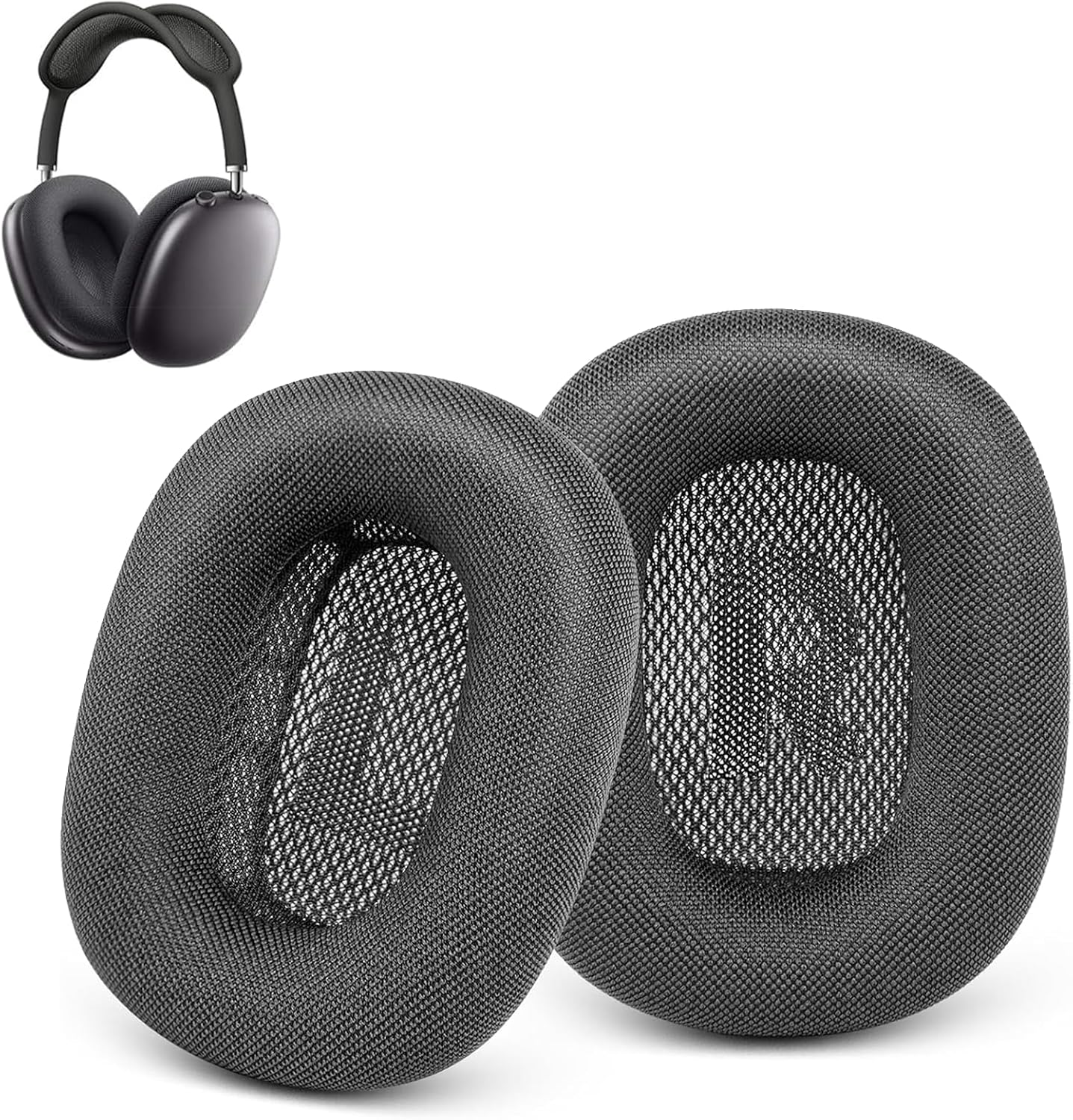 Raheem Replacement Ear Pads Compatible with Airpods Max Over-Ear Headphones, Premium Replacement Pads with Durable Mesh Fabric and Softer Foam, Airpods Max Accessories image number 6