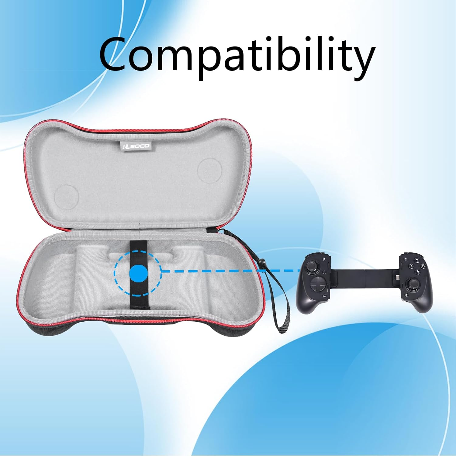 RLSOCO Case for Razer Kishi Ultra/Kishi V3 Pro Gaming Controller, Hard Shell Protective Case - Black (Case Only) image number 6